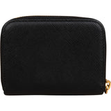 Prada Saffiano Leather Small Zip Around Coin Purse Wallet