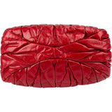 Miu Miu Red Quilted Vitello Lux Small Coffer Handbag