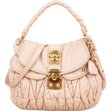 Miu Miu Matelassé Leather City Handbag
