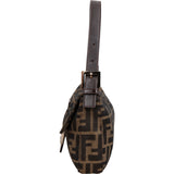 Fendi Monogram Zucca Baguette Shoulder Bag