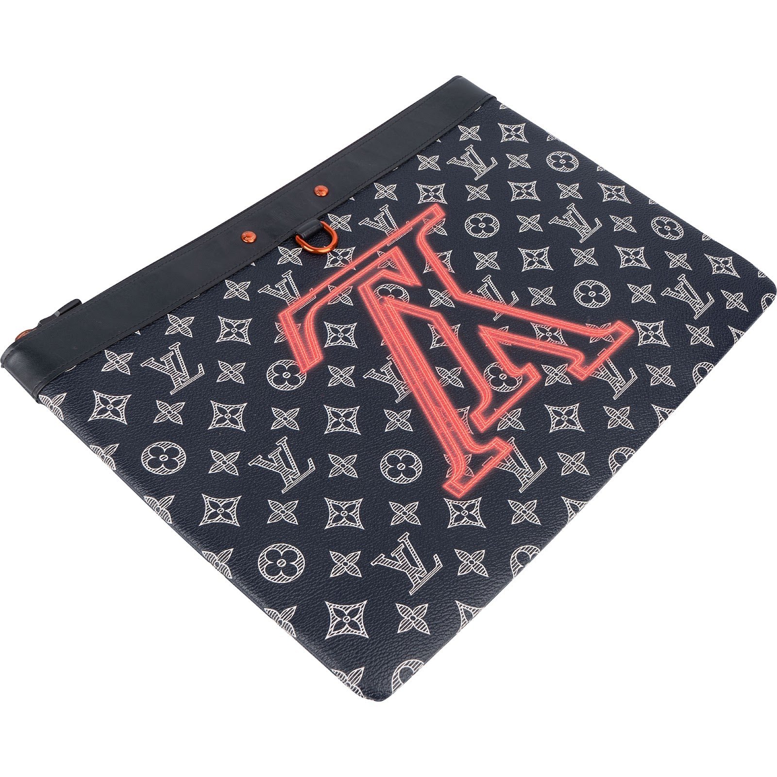 [🔄️B08 / F11] Louis Vuitton Canvas Monogram Ink Pochette Apollo Handbag - vintageandkickz