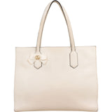 Gucci Japan Exclusive Cream Leather GG Bow Tote Shoulder Bag