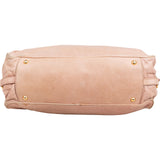 Miu Miu Pink Vitello Lux Leaher Satchel Lock Handbag