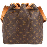 Louis Vuitton Monogram Canvas Sac Noé Petit Shoulder Bag