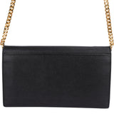 Burberry Grained Leather TB Wallet on a Chain Crossbody Bag