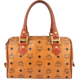 MCM Monogram Visetos Boston Handbag