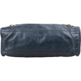 Balenciaga Navy Arena Leather Classic City Handbag
