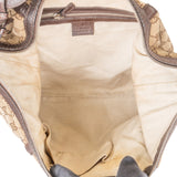 Gucci Monogram GG Canvas Hobo Knotted Handle Shoulder Bag
