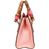 Gucci Pink Leather Diana Small Tote Handbag