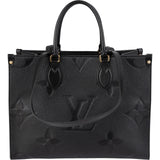 Louis Vuitton Noir Monogram Empreinte Leather OnTheGo MM Shoulder Bag