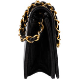 Chanel Quilted Lambskin Small 24K Gold Single Flap Shoulder Bag