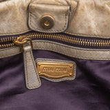 Miu Miu Vitello Lux Leather Bow Handbag