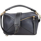 Loewe Grained Tricolor Leather Puzzle Handbag