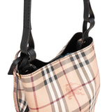 Burberry Nova-Check Monogram Small Bucket Crossbody Bag