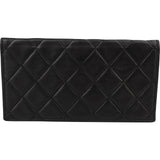 Chanel Quilted Lambskin Long Flap CC Insert Pochette Accessoire Pouch