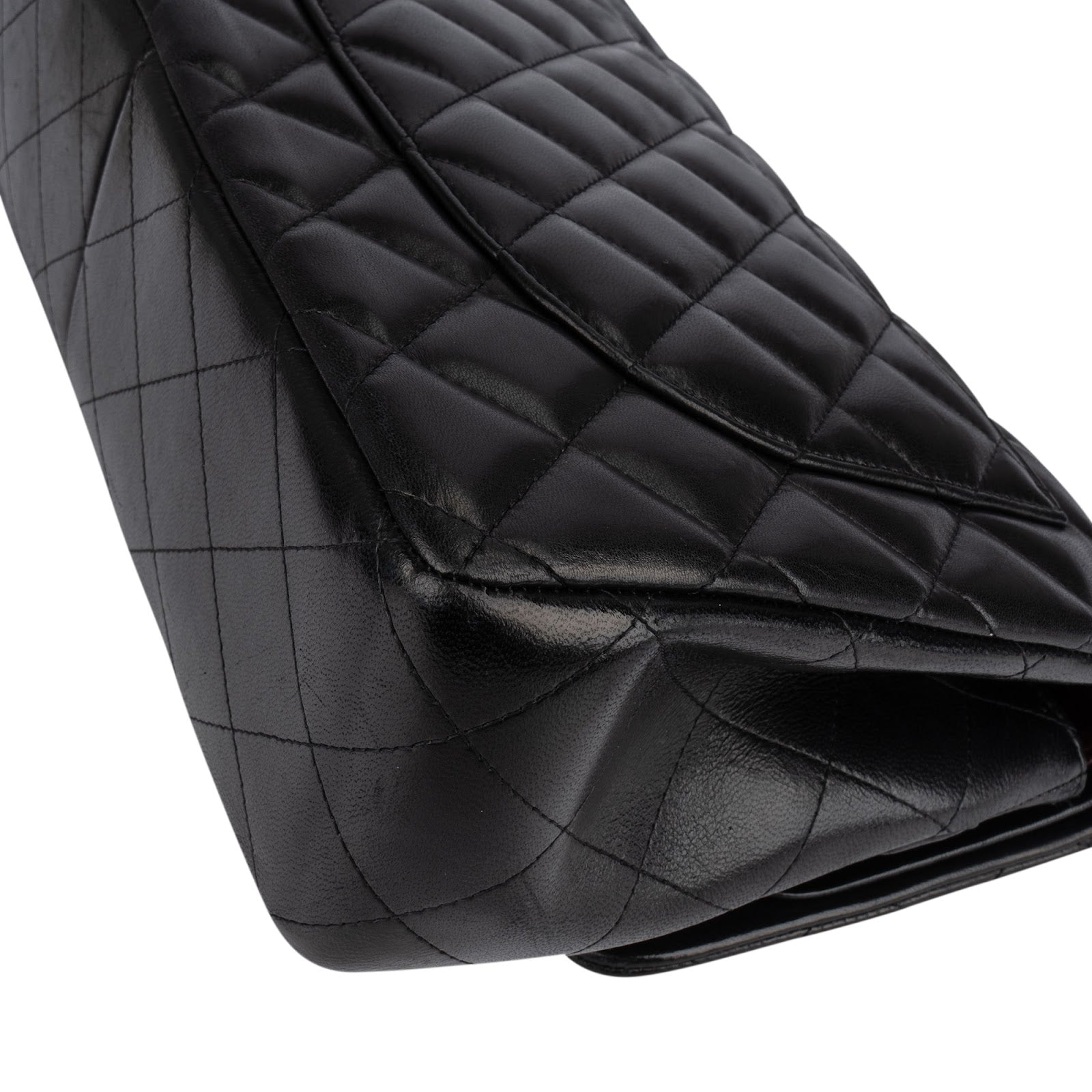 Chanel Quilted Lambskin Jumbo Double Flap Crossbody Bag xx datacode - vintageandkickz