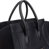 Céline Black Smooth Calfskin Large Phantom Handbag