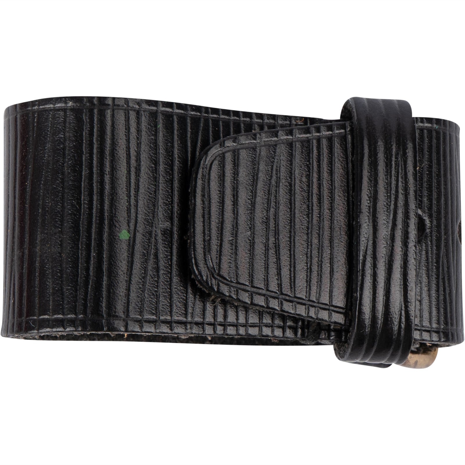 [🔄️B21 / F68] Louis Vuitton Noir Epi Leather Grip Griffklammer - vintageandkickz