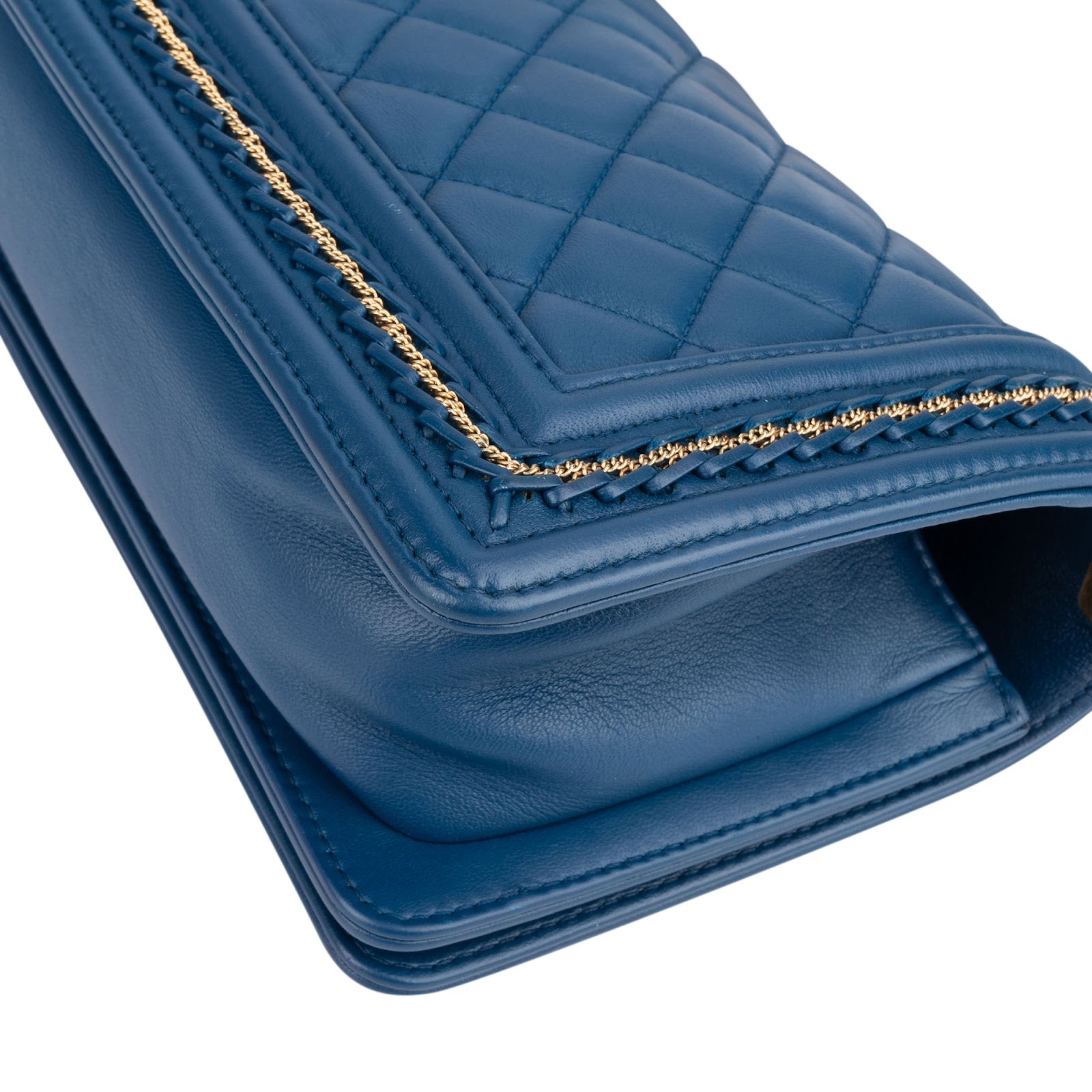 Chanel Quilted Lambskin Braided Boy Single Flap Crossbody Bag xx neuwertig - vintageandkickz