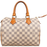Louis Vuitton Monogram Damier Azur Canvas Speedy 25 Handbag