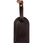 [🔄️B10 / F52] Louis Vuitton Dunkelbraun Leather Luggage Tag - vintageandkickz