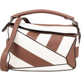 Loewe Striped Leather Puzzle Handbag