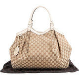 Gucci Monogram GG Canvas Big Sukey Tote Handbag
