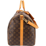 Louis Vuitton Monogram Canvas Keepall 55 Bandoulière Travel Bag