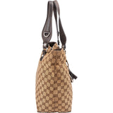 Gucci Monogram GG Canvas Jolicoeur Horsebit Tote Shoulder Bag