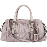 Prada Quilted Nappa Gaufre Satchel Handbag - vintageandkickz