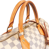 Louis Vuitton Monogram Damier Azur Canvas Speedy 30 Bandoulière Handbag