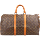 Louis Vuitton Monogram Canvas Keepall 50 Travel Bag