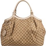 Gucci Monogram GG Canvas Big Sukey Handbag