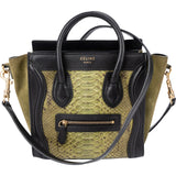 Céline Tricolor Python Suede Luggage Nano Crossbody Bag