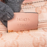 Gucci Monogram GG Coated Canvas Pink Abbey Tote Shoulder Bag