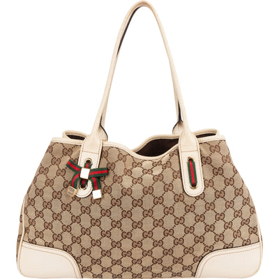 Gucci Monogram GG Canvas Princy Tote Shoulder Bag
