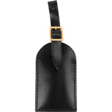 Louis Vuitton Black Noir Leather Luggage Tag