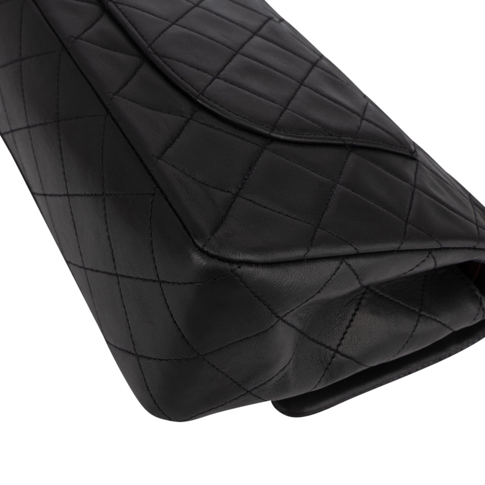 [🔄️B08 / F44] Chanel Quilted Lambskin Medium Double Flap Shoulder Bag - vintageandkickz