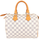 Louis Vuitton Monogram Damier Azur Canvas Speedy 25 Handbag