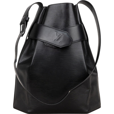 Louis Vuitton Noir Epi Leather Sac D'epaule GM Shoulder Bag