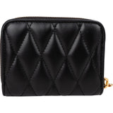Miu Miu Matelassé Leather Biker Zip Around Coin Wallet