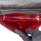 Chanel Quilted Lambskin 24K Gold Single Flap Shoulder Bag