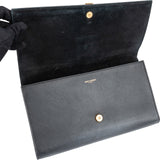 Yves Saint Laurent Leather Y-Ligne Clutch