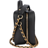 Chanel Quilted Caviar Leather CC Filigree Crossbody Bag
