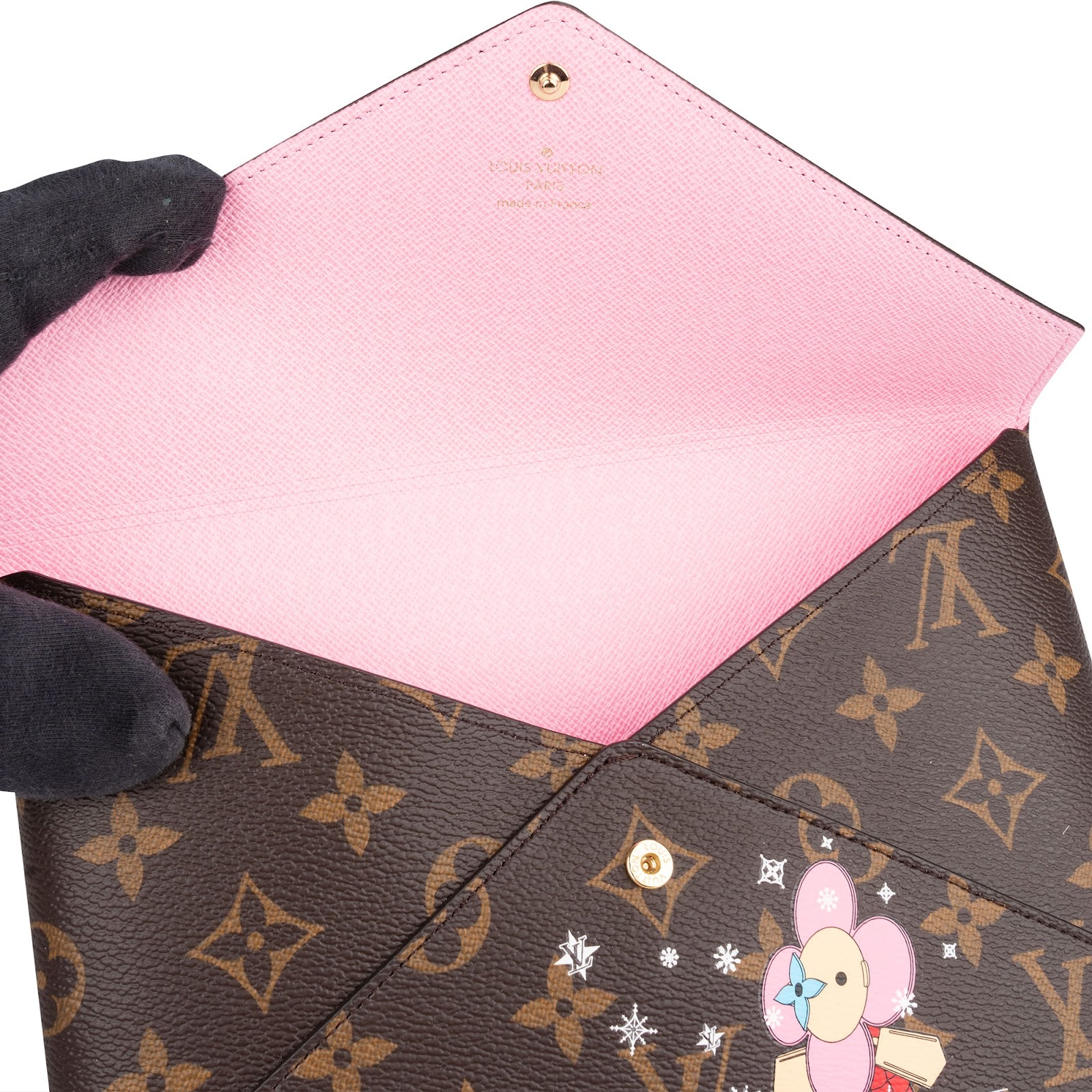Louis Vuitton Monogram Canvas Limited Xmas Large Pochette Kirigami Clutch - vintageandkickz