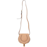 Chloé Grained Leather Marcie Mini Saddle Crossbody Bag