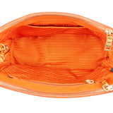 Prada Orange Saffiano Leather Galleria Handbag