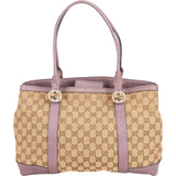 Gucci Monogram GG Canvas Interlocking GG Tote Shoulder Bag