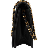 Chanel Quilted Lambskin Medium 24K Gold Single Flap Shoulder Bag
