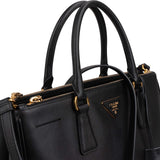 Prada Noir Saffiano Leather Galleria Handbag